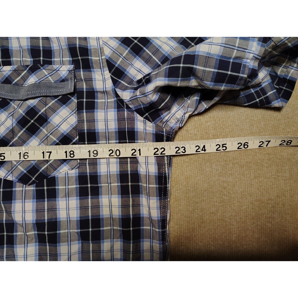 7‎ Diamonds Mens Western Short Sleeve Shirt - XL Slim Fit - Picture 8 of 9